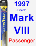 Passenger Wiper Blade for 1997 Lincoln Mark VIII - Hybrid