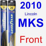 Front Wiper Blade Pack for 2010 Lincoln MKS - Hybrid