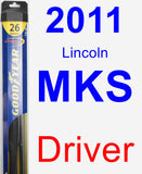 Driver Wiper Blade for 2011 Lincoln MKS - Hybrid