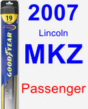 Passenger Wiper Blade for 2007 Lincoln MKZ - Hybrid