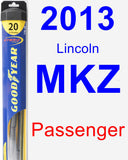 Passenger Wiper Blade for 2013 Lincoln MKZ - Hybrid