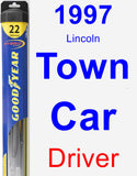 Driver Wiper Blade for 1997 Lincoln Town Car - Hybrid