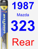 Rear Wiper Blade for 1987 Mazda 323 - Hybrid