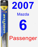 Passenger Wiper Blade for 2007 Mazda 6 - Hybrid