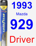 Driver Wiper Blade for 1993 Mazda 929 - Hybrid