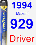 Driver Wiper Blade for 1994 Mazda 929 - Hybrid