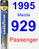 Passenger Wiper Blade for 1995 Mazda 929 - Hybrid