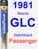 Passenger Wiper Blade for 1981 Mazda GLC - Hybrid