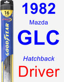 Driver Wiper Blade for 1982 Mazda GLC - Hybrid