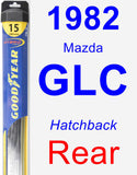 Rear Wiper Blade for 1982 Mazda GLC - Hybrid