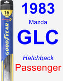 Passenger Wiper Blade for 1983 Mazda GLC - Hybrid