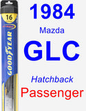 Passenger Wiper Blade for 1984 Mazda GLC - Hybrid