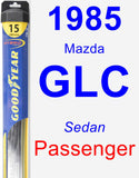 Passenger Wiper Blade for 1985 Mazda GLC - Hybrid