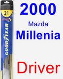 Driver Wiper Blade for 2000 Mazda Millenia - Hybrid