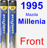 Front Wiper Blade Pack for 1995 Mazda Millenia - Hybrid