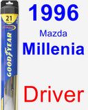 Driver Wiper Blade for 1996 Mazda Millenia - Hybrid