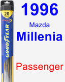 Passenger Wiper Blade for 1996 Mazda Millenia - Hybrid