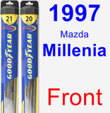 Front Wiper Blade Pack for 1997 Mazda Millenia - Hybrid