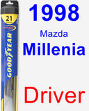 Driver Wiper Blade for 1998 Mazda Millenia - Hybrid