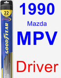 Driver Wiper Blade for 1990 Mazda MPV - Hybrid