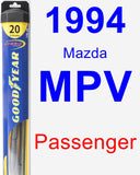 Passenger Wiper Blade for 1994 Mazda MPV - Hybrid