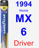 Driver Wiper Blade for 1994 Mazda MX-6 - Hybrid