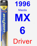 Driver Wiper Blade for 1996 Mazda MX-6 - Hybrid