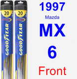 Front Wiper Blade Pack for 1997 Mazda MX-6 - Hybrid