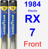 Front Wiper Blade Pack for 1984 Mazda RX-7 - Hybrid