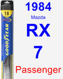 Passenger Wiper Blade for 1984 Mazda RX-7 - Hybrid