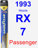 Passenger Wiper Blade for 1993 Mazda RX-7 - Hybrid