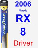 Driver Wiper Blade for 2006 Mazda RX-8 - Hybrid