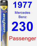 Passenger Wiper Blade for 1977 Mercedes-Benz 230 - Hybrid