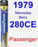 Passenger Wiper Blade for 1979 Mercedes-Benz 280CE - Hybrid