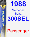 Passenger Wiper Blade for 1988 Mercedes-Benz 300SEL - Hybrid