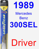 Driver Wiper Blade for 1989 Mercedes-Benz 300SEL - Hybrid