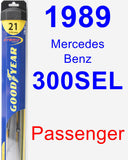 Passenger Wiper Blade for 1989 Mercedes-Benz 300SEL - Hybrid