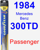 Passenger Wiper Blade for 1984 Mercedes-Benz 300TD - Hybrid