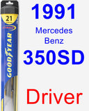 Driver Wiper Blade for 1991 Mercedes-Benz 350SD - Hybrid