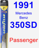 Passenger Wiper Blade for 1991 Mercedes-Benz 350SD - Hybrid