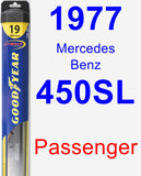 Passenger Wiper Blade for 1977 Mercedes-Benz 450SL - Hybrid