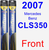 Front Wiper Blade Pack for 2007 Mercedes-Benz CLS350 - Hybrid