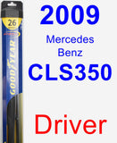 Driver Wiper Blade for 2009 Mercedes-Benz CLS350 - Hybrid