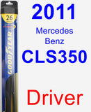 Driver Wiper Blade for 2011 Mercedes-Benz CLS350 - Hybrid