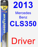 Driver Wiper Blade for 2013 Mercedes-Benz CLS350 - Hybrid