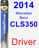 Driver Wiper Blade for 2014 Mercedes-Benz CLS350 - Hybrid