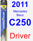 Driver Wiper Blade for 2011 Mercedes-Benz C250 - Hybrid