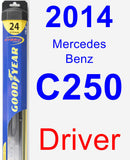 Driver Wiper Blade for 2014 Mercedes-Benz C250 - Hybrid