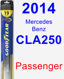 Passenger Wiper Blade for 2014 Mercedes-Benz CLA250 - Hybrid