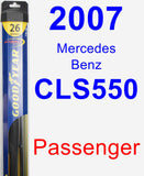 Passenger Wiper Blade for 2007 Mercedes-Benz CLS550 - Hybrid